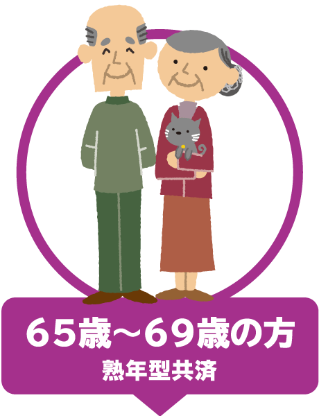 65歳～69歳の方 熟年型共済